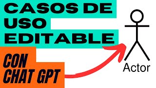 ¿Cómo hacer diagramas de casos de uso editables con Chat GPT [upl. by Ojyllek]