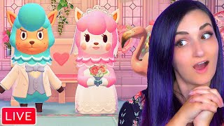 I Tried to Create the Most PINK Wedding EVER in Animal Crossing [upl. by Alger]