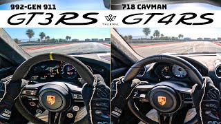 911 GT3 RS vs 718 GT4 RS Setting Records with Porsches Finest [upl. by Auston439]