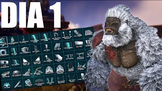 🐵ENGRAMAS TEK EL DIA 1 Y RAIDEAMOS A LOS INTRUSOS  EP 2  ARK PC [upl. by Yrrat]