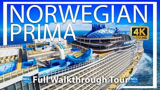 Norwegian Prima  Full Walkthrough Ship Tour amp Review  4k HD  IS THERE A CRUISE PORT IN TEXAS [upl. by Anderea254]