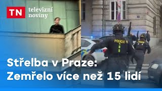 Střelba v centru Prahy Zemřelo více než 15 lidí  Televizní noviny [upl. by Atiseret]