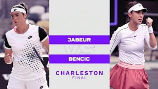 Ons Jabeur vs Belinda Bencic  Charleston 2022 Finals [upl. by Aliuqa]