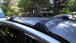 Toyota RAV4 20192025 Roof Rack  Crossbars Installation [upl. by Ahsilad]