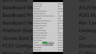 How to Confirm Secure Boot is Enabled shorts techtips secureboot [upl. by Acyssej]