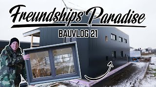 🪟Die Fensterbänke werden montiert Elektroplanung und FREUNDSHIPS PARADISE Hallen FAQ⁉️ Bauvlog 21 [upl. by Zoara]