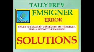 EMSIGNER ERROR AND SOLUTIONS  GST RETURNS THROUGH DIGITAL SIGNATORY [upl. by Schaffer757]