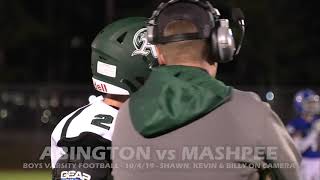 Abington vs Mashpee Boys Varsity Football  10419 [upl. by Staal691]