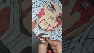 Rangoku drawing from demon slayer🤩 shorts ytshorts youtubeshorts rangoku demonslayer [upl. by Adnahcal]