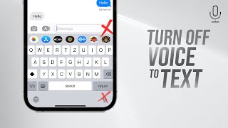 How to Turn Off Voice to Text on iPhone tutorial [upl. by Ahsrats]