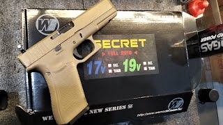 WE Airsoft Glock 17 Gen 5 Secret with Full Automatic video testing daniel airsoft [upl. by Reisinger695]