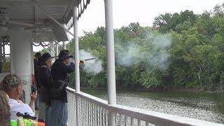 Lorena Sternwheeler Civil War Reenactment [upl. by Neiht]