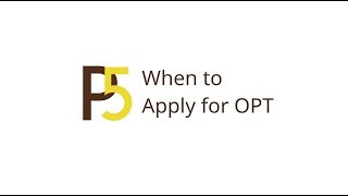 OPT Part 5 When to Apply for OPT [upl. by Amelus740]