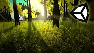 Create a beautiful stylized nature environment in Unity in 3 minutes [upl. by Obaza]