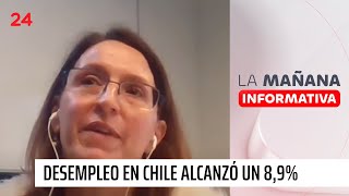 Desempleo en Chile alcanzó un 89 quotEs una gran noticia que no se hubiera deterioradoquot  24 Horas [upl. by Ahsercul]