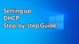 How to install and setup DHCP step by step guide Windows Server 2022 [upl. by Ateinotna]