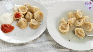 SUB Original russische Pelmeni Rezept mit super Teig  Пельмени домашние [upl. by Anerual234]