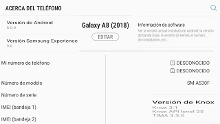 SAMSUNG GALAXY A8 SMA530F ACTUALIZACIÓN INTERNO SAMSUNG GALAXY A8 SMA530F INTERNAL UPDATE [upl. by Htebirol]