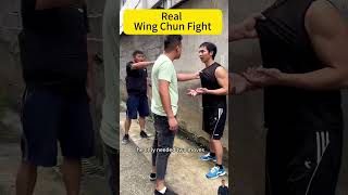 Real Wing Chun fight one move to defeat the opponent kungfuskills wingchun [upl. by Mose435]