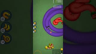 Monster purple WORM vs Big Red Worm snake viralvideo fyp explore wormszone subscribe yt [upl. by Anreval]