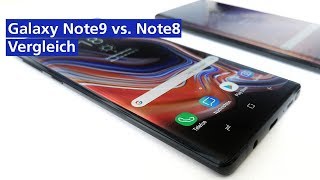 Galaxy Note9 vs Note8 im Vergleich  wo liegen die Unterschiede deutsch HD [upl. by Novat]