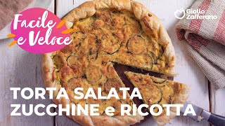 TORTA SALATA ZUCCHINE e RICOTTA RICETTA SALVACENA PERFETTA😉🌿💚🤍 [upl. by Werdna]