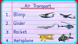 20 Air Transport Name  Air Transport  Transport Name  means of transport  transport [upl. by Quincey731]