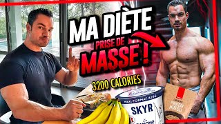 MA DIÈTE de PRISE DE MASSE quotsèchequot à 3200 Calories seulement [upl. by Relyk]