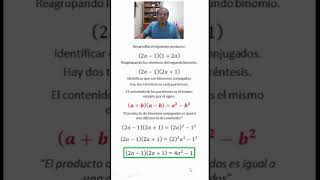 Binomios conjugados 02 parte 06 algebra maths algebraticos matematicasfaciles [upl. by Bigelow]