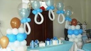 DECORACIÓN CON GLOBOS PARA BABY SHOWER [upl. by Yztim]