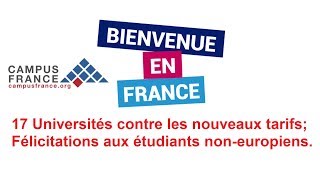 Voilà les 17 universités sont contre les nouveaux tarifs universitaires [upl. by Fatsug]