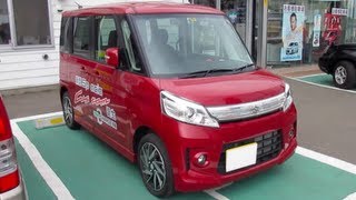 2013 New SUZUKI Spacia Custom  Exterior amp Interior [upl. by Lynnet]