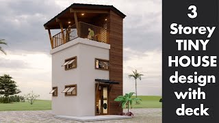 3 Story Tiny House 3 x 3 Meters 9 x 9 Feet Compact and Simply Stunning [upl. by Marola]