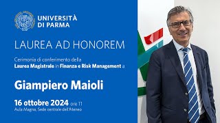 Cerimonia di conferimento della Laurea magistrale ad honorem a Giampiero Maioli [upl. by Attenehs]