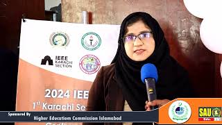 Opinion of Dr Sohni Abbasi during IEEE Humanitarian Technology Conference held at SAU Tandojam [upl. by Oinafipe]