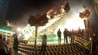 Showfahrt Booster Ahrend off ride Kirmes Bocholt 2017 [upl. by Berri]