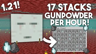 EASIEST GHAST amp GUNPOWDER Farm in Minecraft Bedrock 121 MCPEXboxPS4Nintendo Switch [upl. by Ahilam]