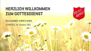 Gottesdienst der Heilsarmee Wien vom 20Oktober 2024 [upl. by Heck]