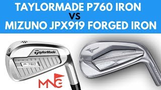 TaylorMade P760 Iron VS Mizuno JPX919 Forged Iron [upl. by Anhavas773]