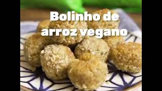 Receita de Bolinho de Arroz Vegano [upl. by Laurene111]