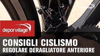 Come regolare il deragliatore anteriore della bici da corsa [upl. by Simeon271]