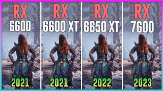 RX 6600 vs RX 6600 XT vs RX 6650 XT vs RX 7600  Test in 12 Games [upl. by Jewelle971]