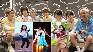 BTS REACTION Must Watch New Song Dance Video 2024 Anushka Sen Jannat Zubair Indias Best Tik tok [upl. by Ygiaf]