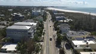 Conditions along Beach Road on Siesta Key Oct 14 2024 [upl. by Katya416]