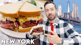 Eating the BEST Pastrami Sandwiches in New York City  Katzs Deli Frankels Brooklyn [upl. by Illah]