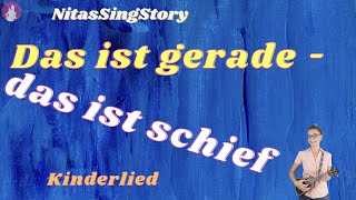 Kinderlied mit Ukulele Das ist gerade  das ist schief [upl. by Aihsel]