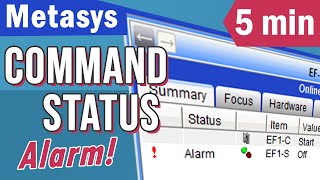 Metasys Programming a Command Status Alarm Extension [upl. by Aznerol]