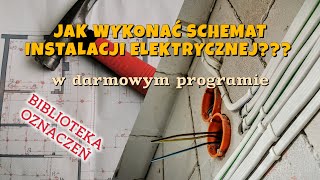 Jak wykonać projekt instalacji elektrycznej Biblioteka oznaczeń ektrycznych do programu Inkscape [upl. by Naruq41]