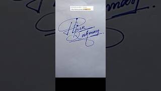 Signature for letter H h letter signature style signaturesign calligraphy shorts handwriting [upl. by Lenrad]