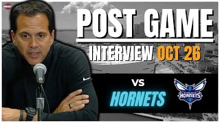 Miami Heat vs Charlotte Hornets  Post Game Interview  OCT 26th 2024 [upl. by Zetta]